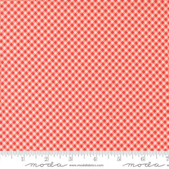 Raspberry Summer Carnation Gingham Yardage by Sherri & Chelsi for Moda Fabrics