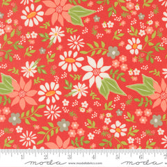 Poinsettia & Pear Geranium Poinsettia Yardage by Sherri & Chelsi for Moda Fabrics