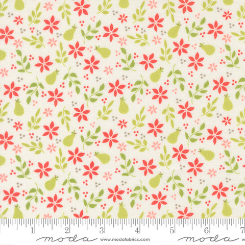 Poinsettia & Pear Cloud Pear Yardage by Sherri & Chelsi for Moda Fabrics