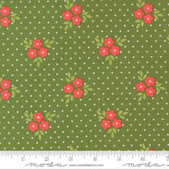 Poinsettia & Pear Evergreen Bouquet Yardage by Sherri & Chelsi for Moda Fabrics