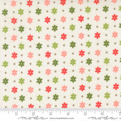 Poinsettia & Pear Cloud Daisy Dot Yardage by Sherri & Chelsi for Moda Fabrics