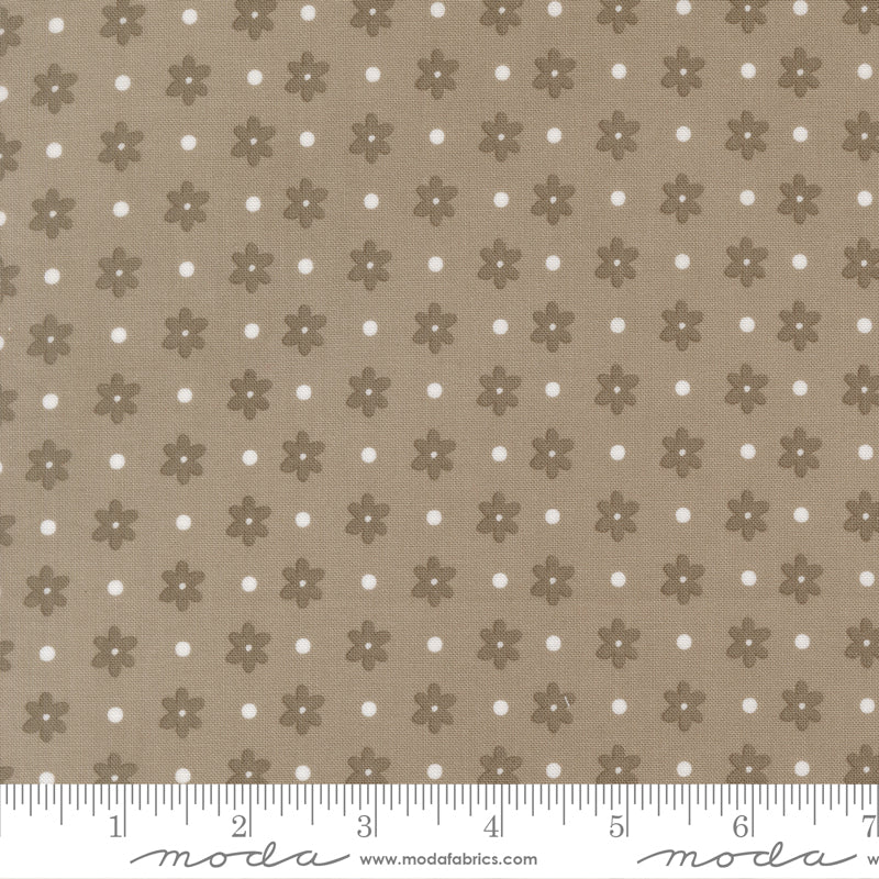 Poinsettia & Pear Stone Daisy Dot Yardage by Sherri & Chelsi for Moda Fabrics