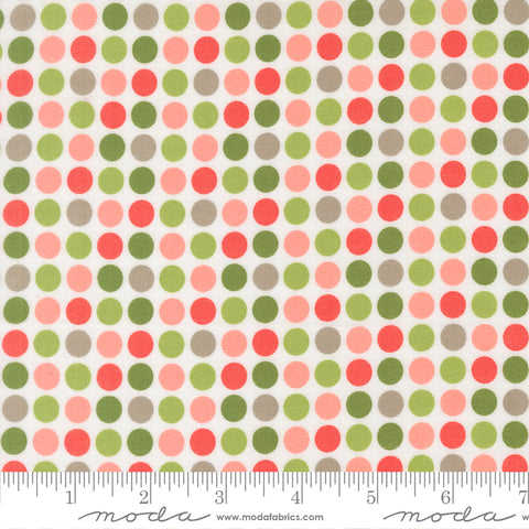 Poinsettia & Pear Cloud Dots Yardage by Sherri & Chelsi for Moda Fabrics