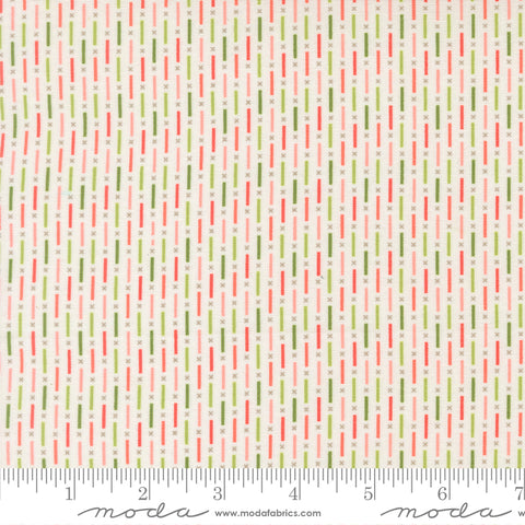 Poinsettia & Pear Cloud Candy Stripe Yardage by Sherri & Chelsi for Moda Fabrics