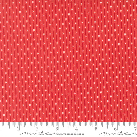 Poinsettia & Pear Geranium Candy Stripe Yardage by Sherri & Chelsi for Moda Fabrics