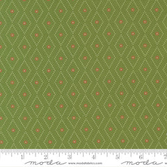 Poinsettia & Pear Evergreen Argyle Yardage by Sherri & Chelsi for Moda Fabrics