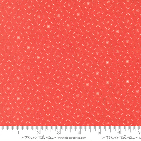 Poinsettia & Pear Geranium Argyle Yardage by Sherri & Chelsi for Moda Fabrics