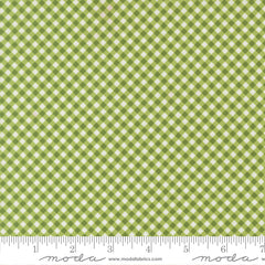 Poinsettia & Pear Fresh Grass Gingham Yardage by Sherri & Chelsi for Moda Fabrics