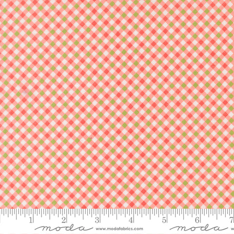 Poinsettia & Pear Carnation Gingham Yardage by Sherri & Chelsi for Moda Fabrics