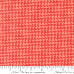 Poinsettia & Pear Geranium Houndstooth Yardage by Sherri & Chelsi for Moda Fabrics