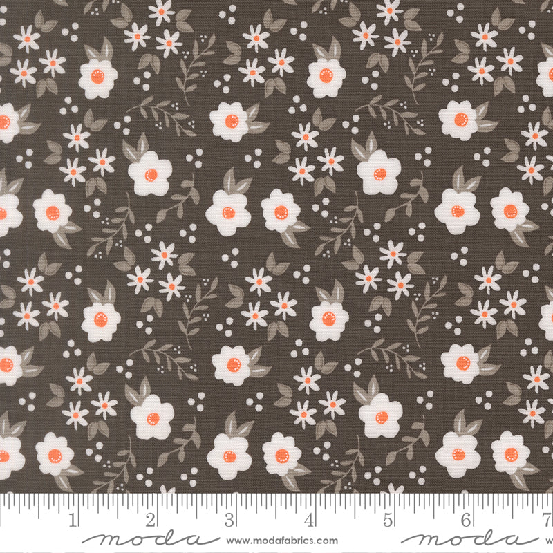 Birch & Willow Charcoal Mums Yardage by Sherri & Chelsi for Moda Fabrics