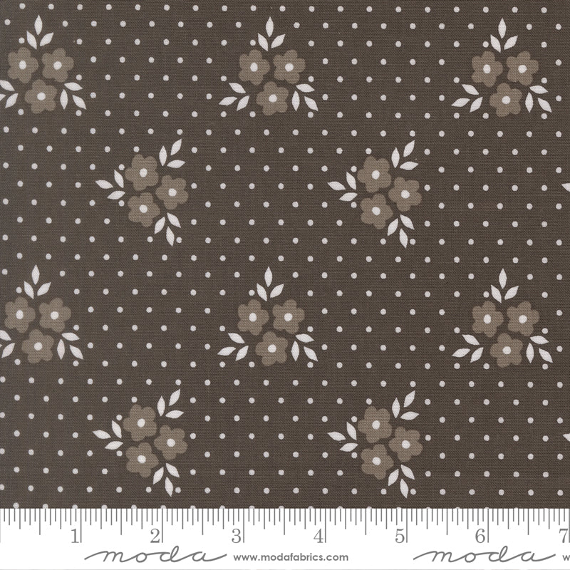 Birch & Willow Charcoal Autumn Florals Yardage by Sherri & Chelsi for Moda Fabrics
