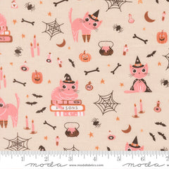 Purrs & Boos Moonbeam Cats Yardage by Elena Amo for Moda Fabrics