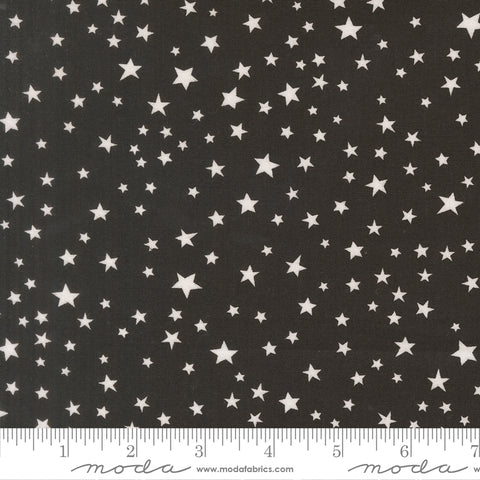 Purrs & Boos Black Cat Stars Yardage by Elena Amo for Moda Fabrics