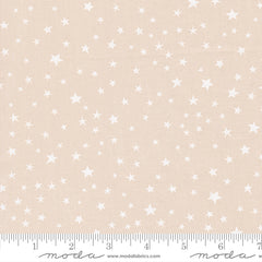 Purrs & Boos Moonbeam White Stars Yardage by Elena Amo for Moda Fabrics