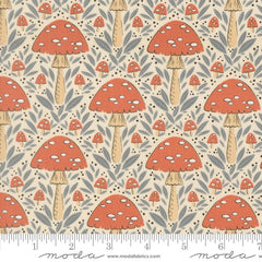 Nature's Sketchbook Pearl Mushroom Yardage by Elena Amo for Moda Fabrics