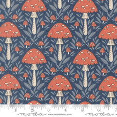 Nature's Sketchbook Twilight Mushroom Yardage by Elena Amo for Moda Fabrics