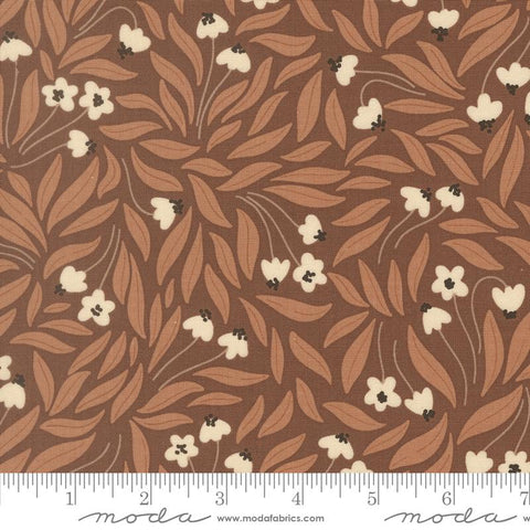 Nature's Sketchbook Bark Flowy Flowers Yardage by Elena Amo for Moda Fabrics