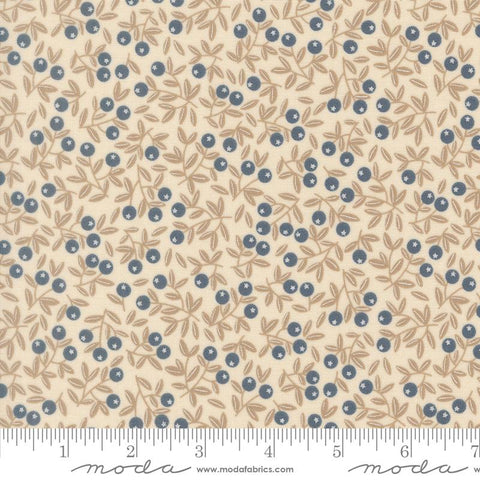 Nature's Sketchbook Pearl Blueberry Yardage by Elena Amo for Moda Fabrics