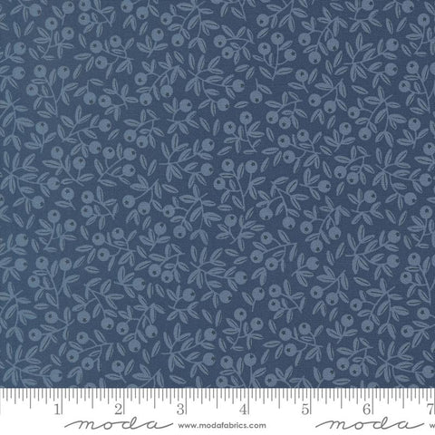 Nature's Sketchbook Twilight Blueberry Yardage by Elena Amo for Moda Fabrics
