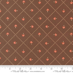 Nature's Sketchbook Bark Mushroom and Grid Yardage by Elena Amo for Moda Fabrics