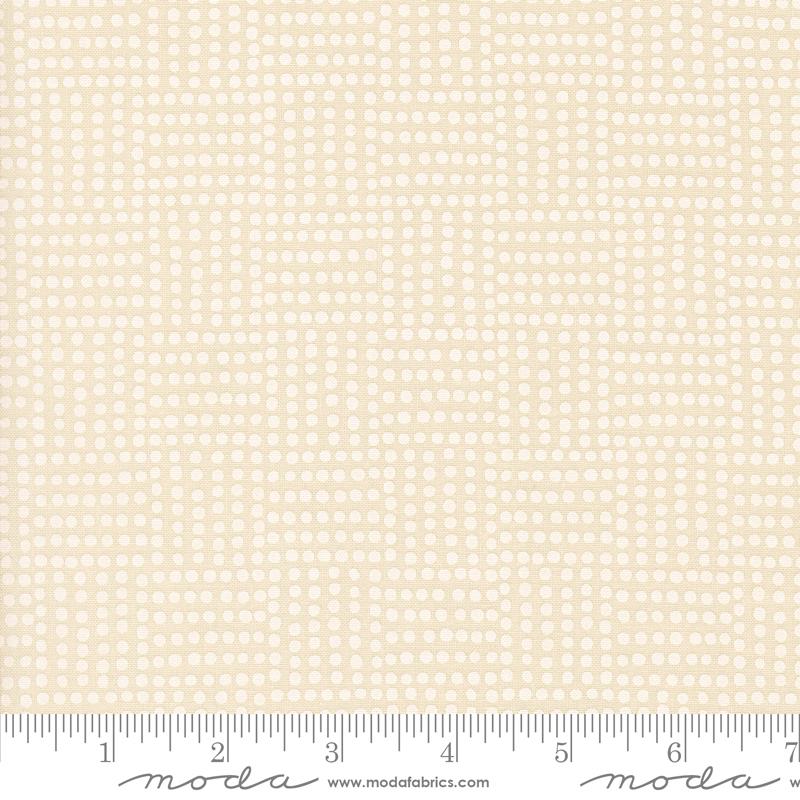 Nature's Sketchbook Pearl White Dots Yardage by Elena Amo for Moda Fabrics