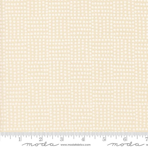 Nature's Sketchbook Pearl White Dots Yardage by Elena Amo for Moda Fabrics