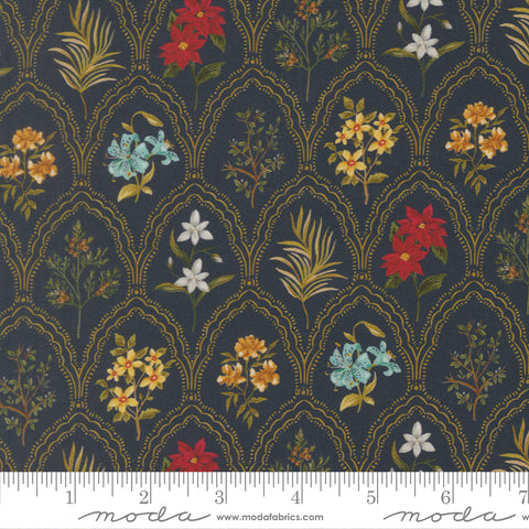 Silent Night Holy Night Come Bearing Blooms Yardage by Watercolour Heart for Moda Fabrics