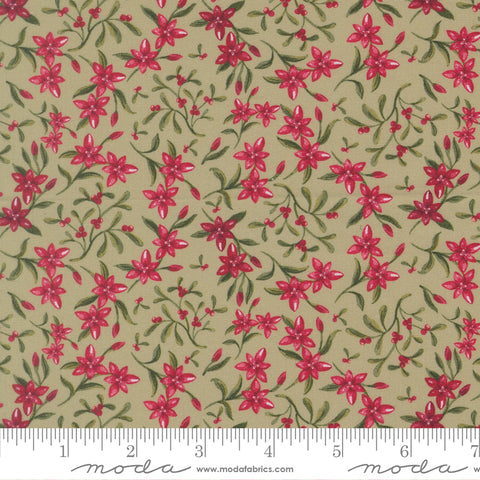 Silent Night Sage Star of Bethlehem Yardage by Watercolour Heart for Moda Fabrics