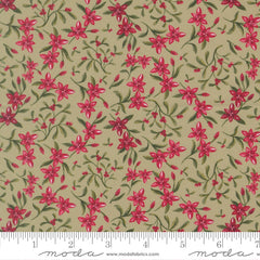 Silent Night Sage Star of Bethlehem Yardage by Watercolour Heart for Moda Fabrics