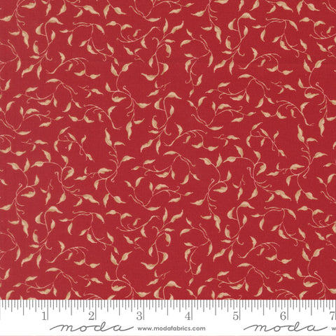 Silent Night Crimson Golden Vines Yardage by Watercolour Heart for Moda Fabrics