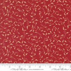 Silent Night Crimson Golden Vines Yardage by Watercolour Heart for Moda Fabrics