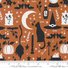 Spellbound Pumpkin All Hallows Eve Yardage by Sweetfire Road for Moda Fabrics