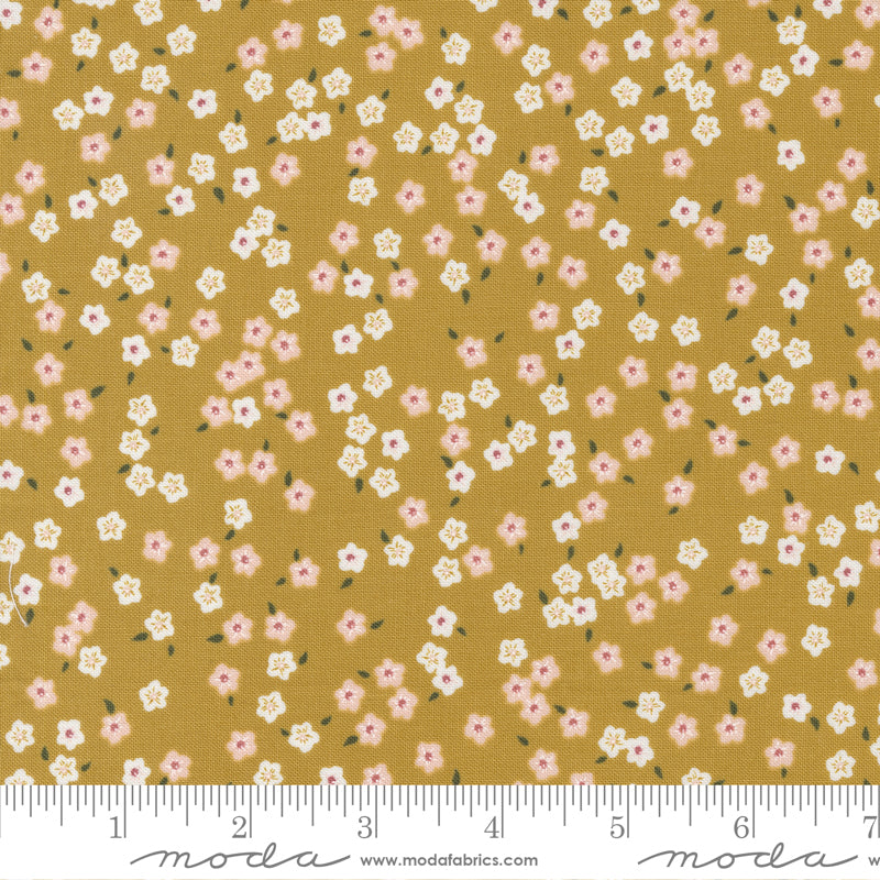 Evermore Honey Forget Me Not Yardage by Sweetfire Road for Moda Fabrics