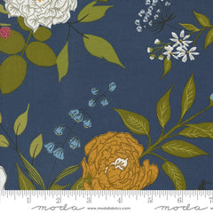 Enchantment Indigo Grand Gesture Yardage by Sweetfire Road for Moda Fabrics