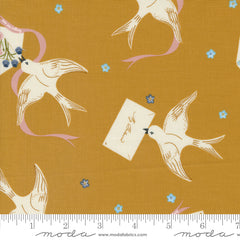 Enchantment Caramel Winged Messenger Yardage by Sweetfire Road for Moda Fabrics