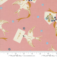 Enchantment Blush Winged Messenger Yardage by Sweetfire Road for Moda Fabrics