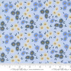 Seaglass Summer Dappled Blue Beach Asters Yardage by Sweetfire Road for Moda Fabrics