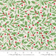 Merrily On High Snow Winter Berries Yardage by Sweetfire Road for Moda Fabrics