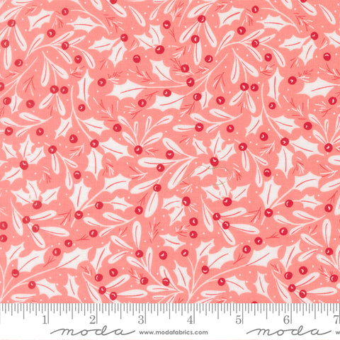 Merrily On High Blush Winter Berries Yardage by Sweetfire Road for Moda Fabrics