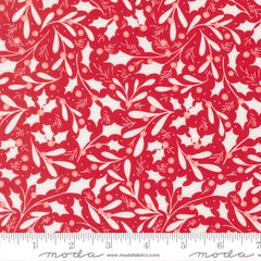 Merrily On High Christmas Red Winter Berries Yardage by Sweetfire Road for Moda Fabrics
