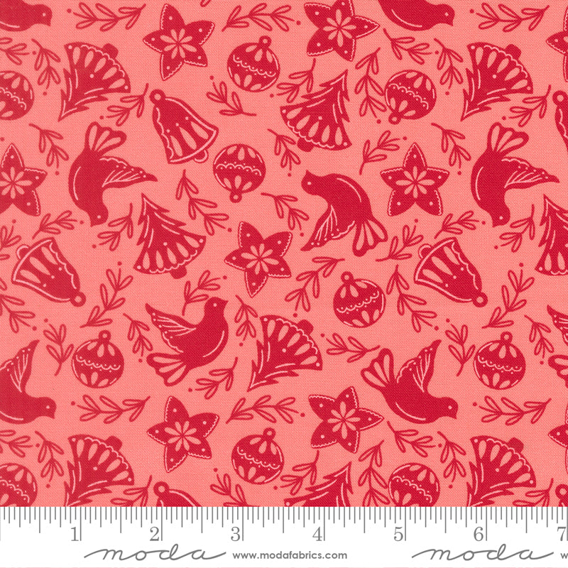 Merrily On High Blush Cookie Cutters Yardage by Sweetfire Road for Moda Fabrics