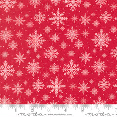 Merrily On High Christmas Red Softly Snowing Yardage by Sweetfire Road for Moda Fabrics