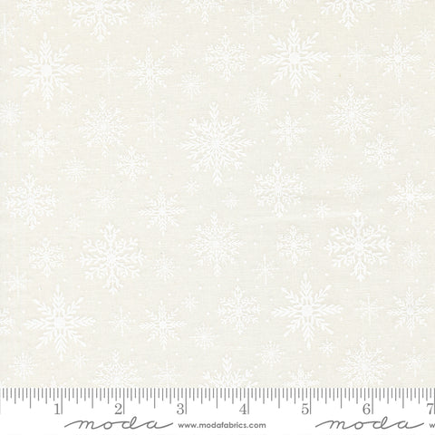 Merrily On High Snow White Softly Snowing Yardage by Sweetfire Road for Moda Fabrics