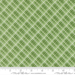 Merrily On High Evergreen Pretty Plaid Paper Yardage by Sweetfire Road for Moda Fabrics