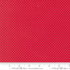 Merrily On High Christmas Red Festive Dot Yardage by Sweetfire Road for Moda Fabrics