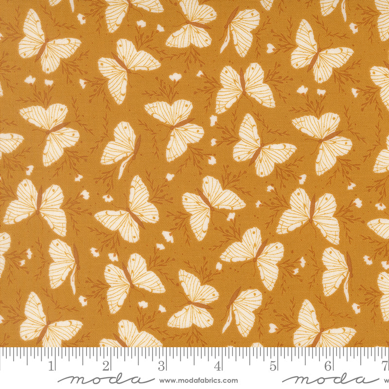 Wildbriar Golden Flutter Vine Yardage by Sweetfire Road for Moda Fabrics