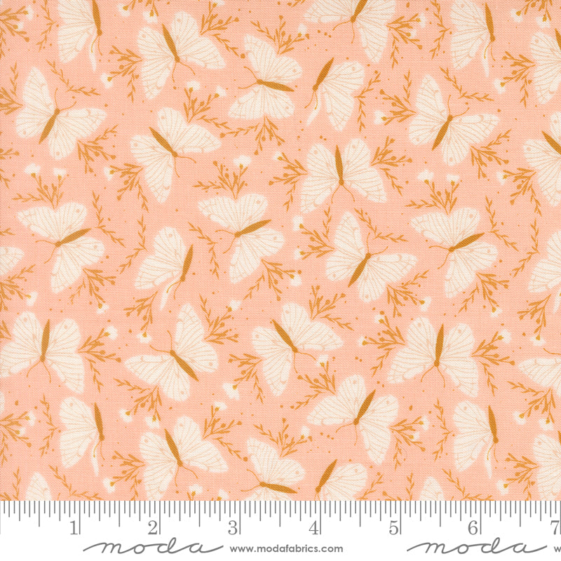 Wildbriar Blush Flutter Vine Yardage by Sweetfire Road for Moda Fabrics