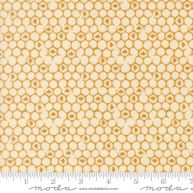 Wildbriar Porcelain Honeycomb Yardage by Sweetfire Road for Moda Fabrics