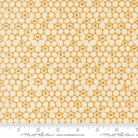 Wildbriar Porcelain Honeycomb Yardage by Sweetfire Road for Moda Fabrics